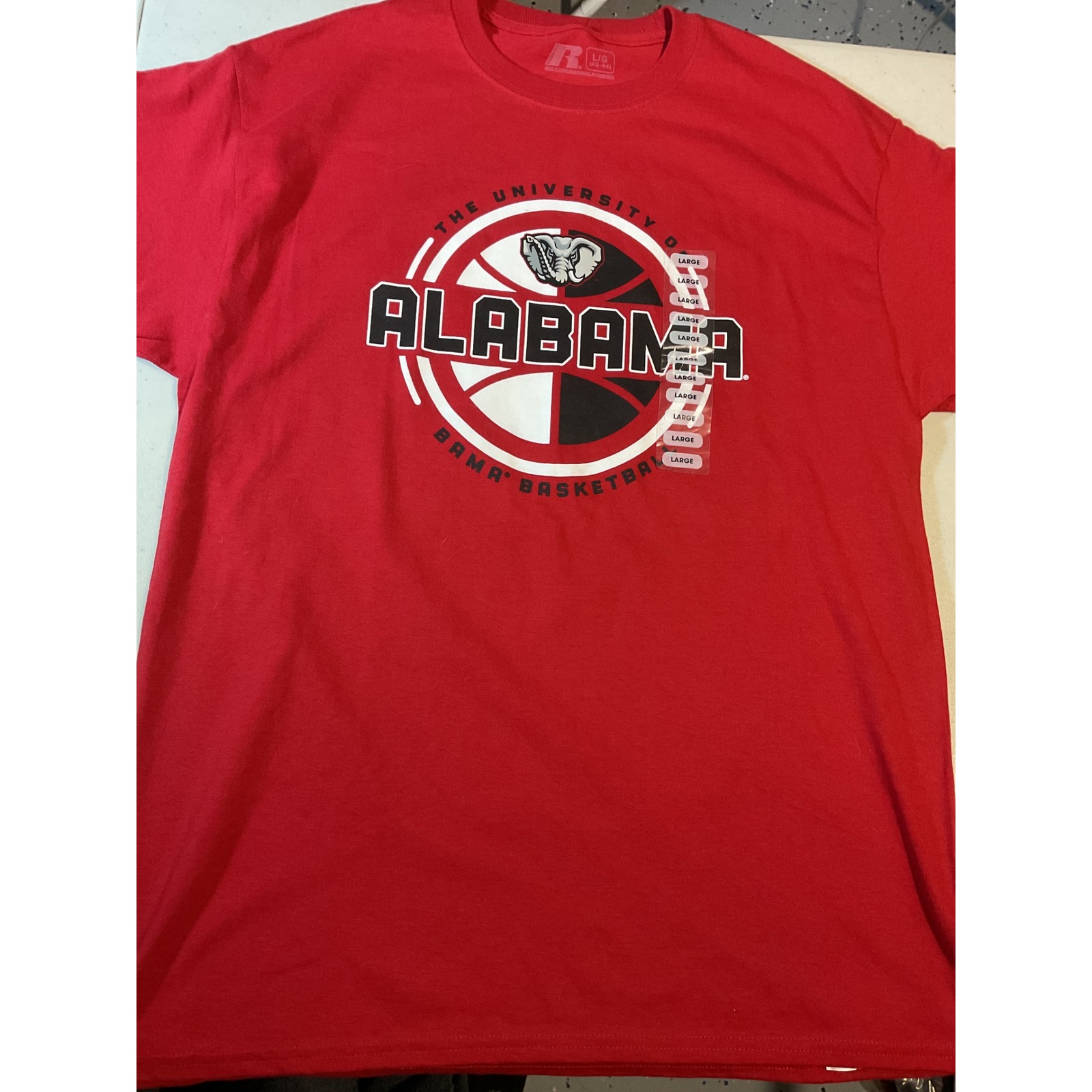 Russell Athletic University Of Alabama Crimson Tide Basketball T Shirt Large